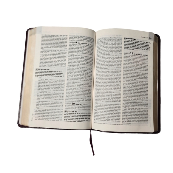 Students Life Application Bible Personal Size New Living Translation Red Leather - Picture 14 of 15